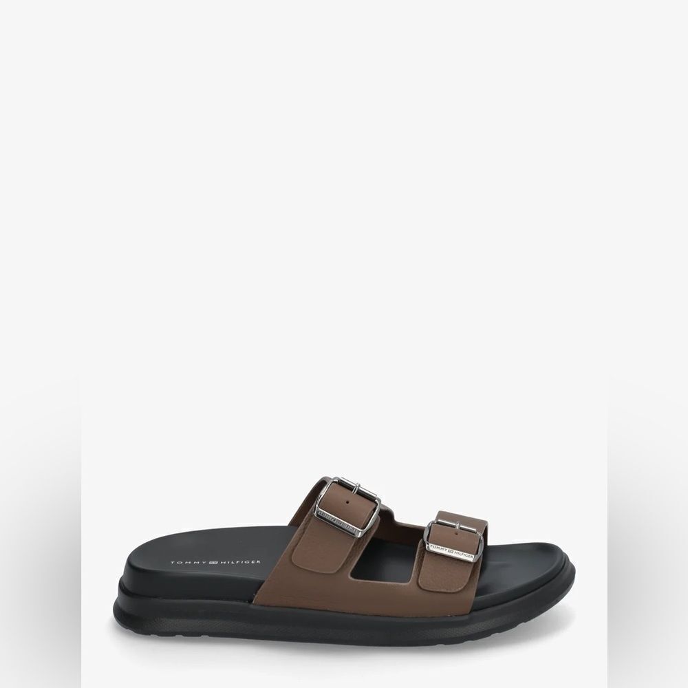 NWOT Tommy Hilfiger D Density Buckle Strap Sandals in Leather - Picture 2 of 8